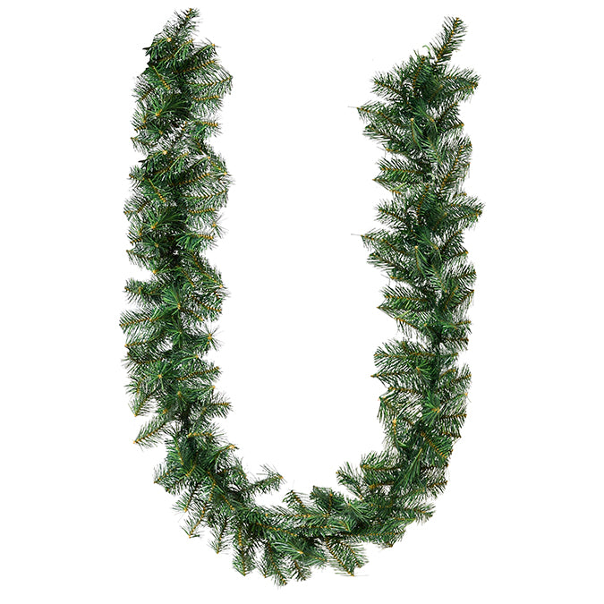 UNLIT TWO-WAY PINE GARLAND, GREEN, 240 TIPS