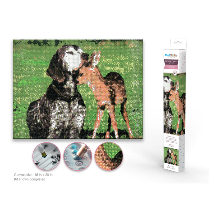 CRAFT MEDLEY DIAMOND PAINTING ART KIT 15.8"X19.7"