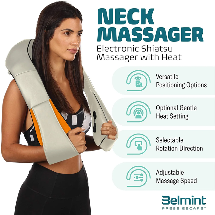 BELMINT NECK MASSAGER BEIGE