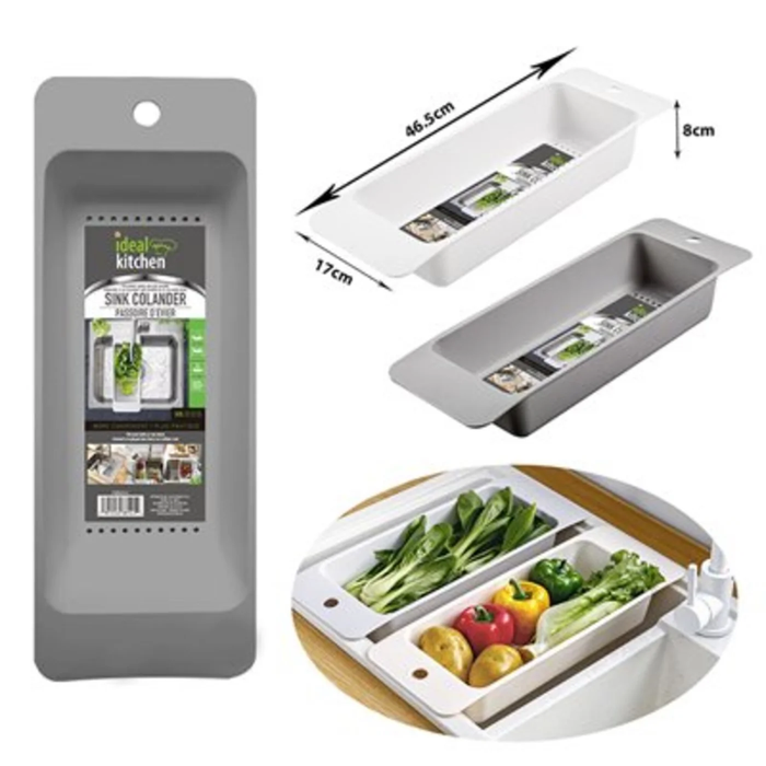 IDEAL KITCHEN SINK COLANDER 47CM X 17CM