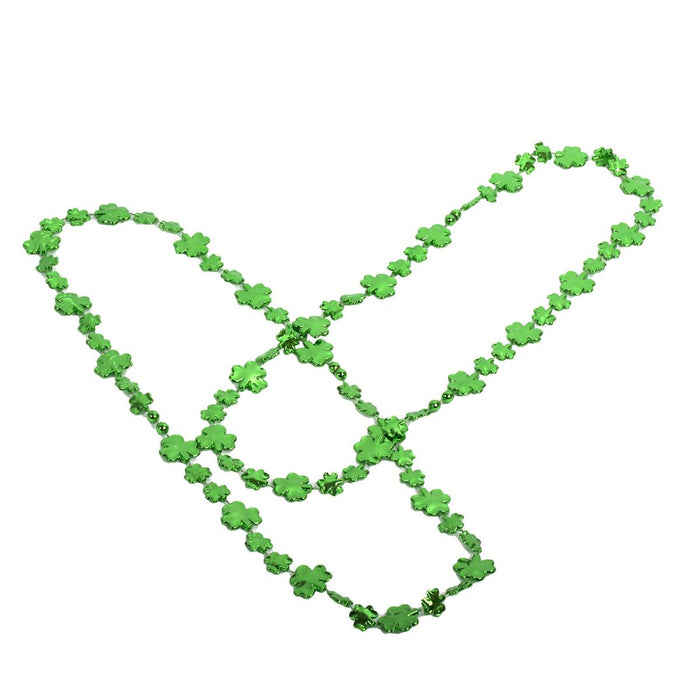 BEADED SHAMROCK NECKLACE