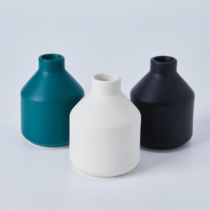 CERAMIC BUD VASE - 3"D X 4"H