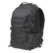 Black tactical backpack on a white background
