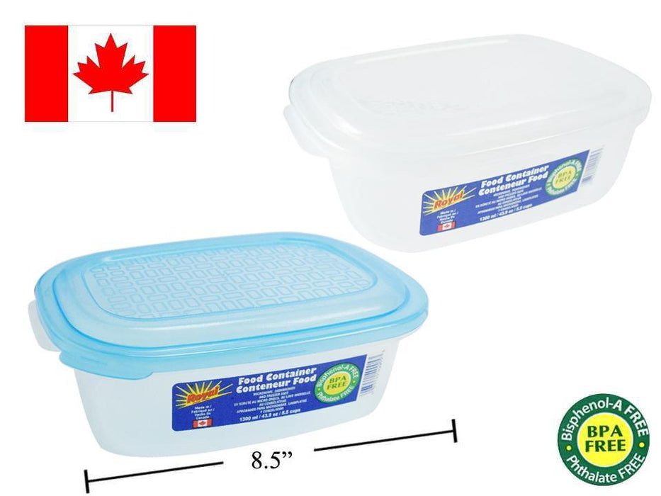 FOOD CONTAINER, RECTANGULAR - 13OOML