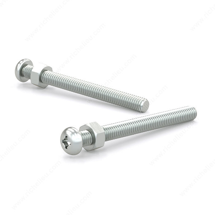 1/4" MACHINE SCREW WITH NUT PAN HEAD