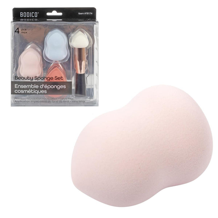 BODICO 4PC BEAUTY SPONGE SET