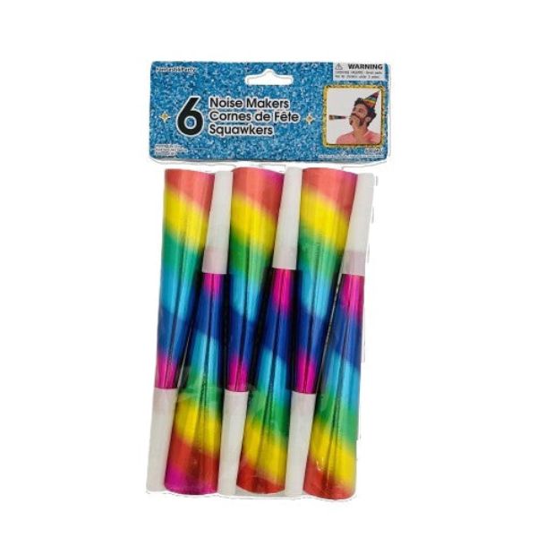 NOISE MAKERS 6CT RAINBOW