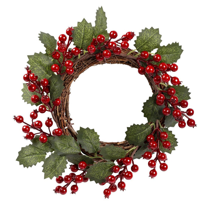 CHRISTMAS BERRY WREATH 12''