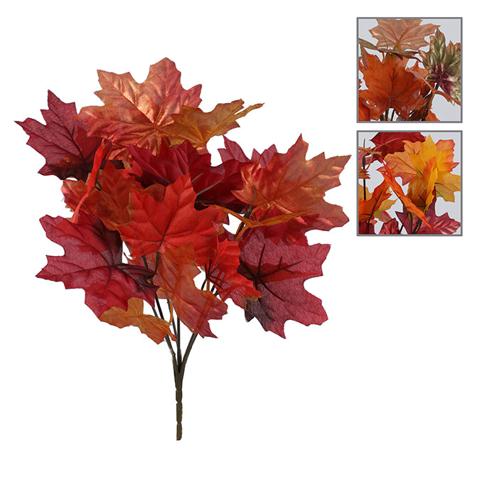 14" MAPLE LEAF BUSH IRRIDESCENT