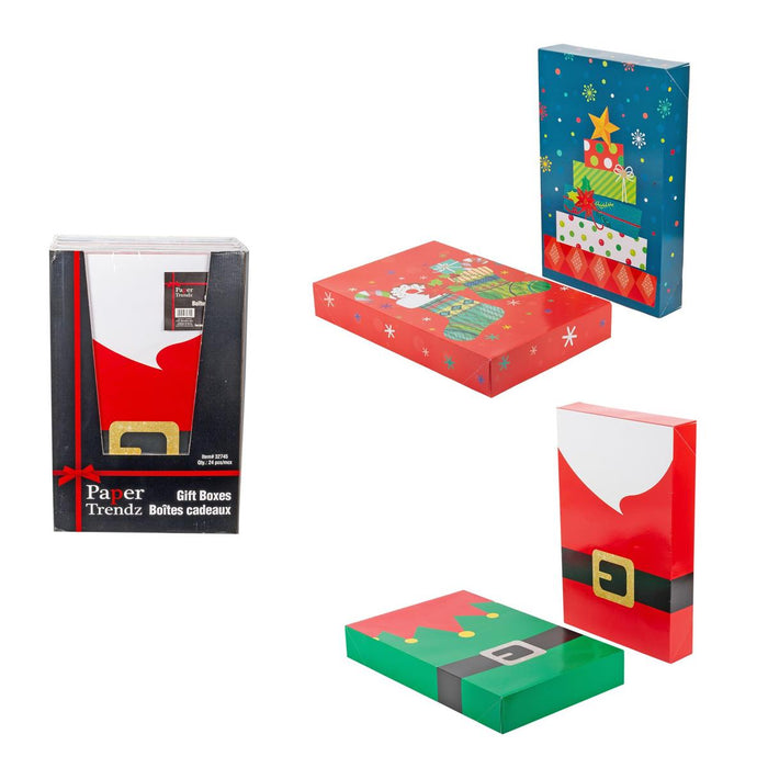 CHRISTMAS FOLDABLE GIFT BOXES PACK OF 2