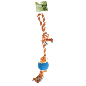 ROPE TOY WITH BALL 17IN