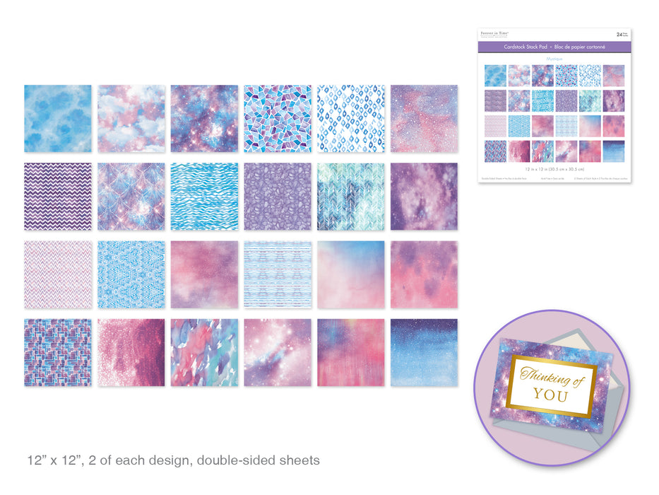 CARDSTOCK 12"X12" THEMED STACK PAD