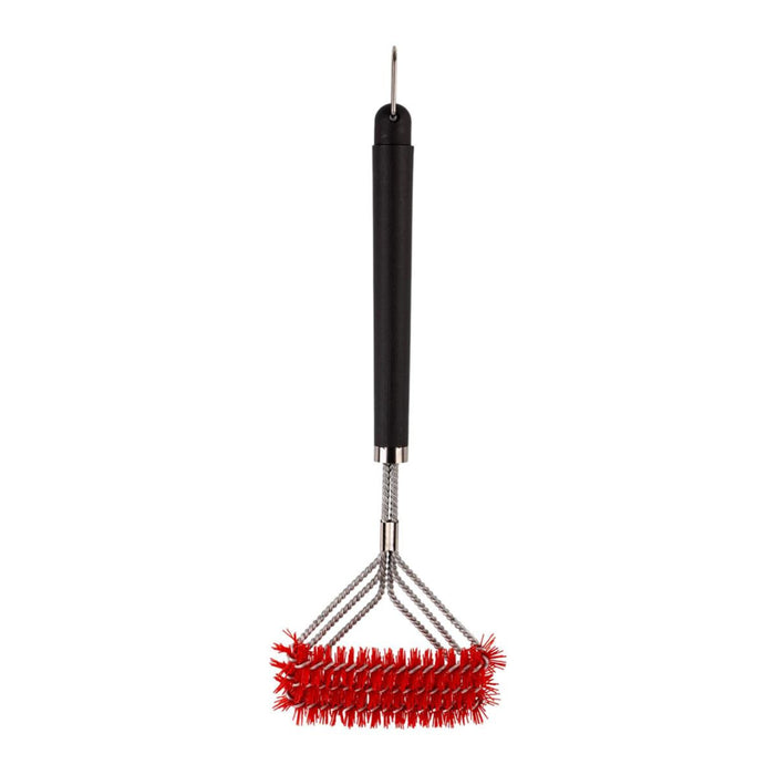 BBQ 17" TRIPLE NYLON BRISTLE GRILL BRUSH