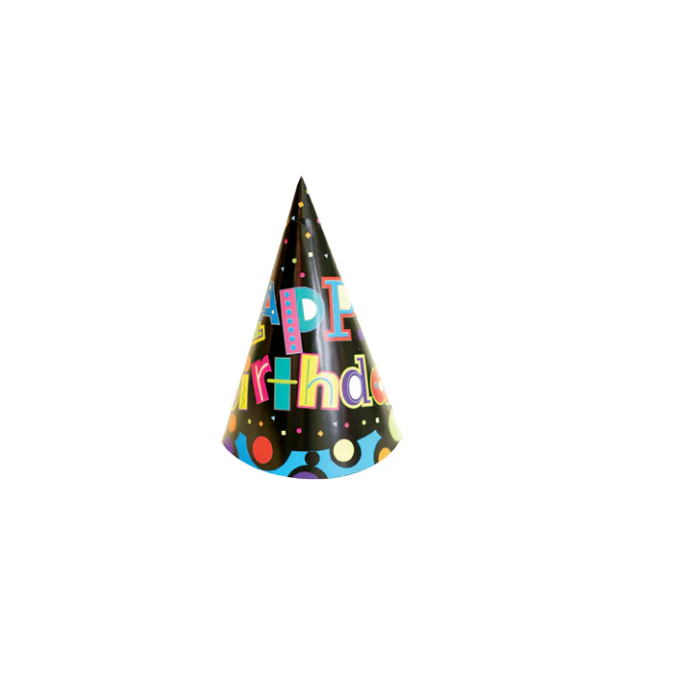 SMILEY PARTY HATS 6PK