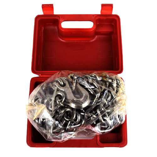UTILITY CHAIN WITH HOOKS 3/8IN X 18FT