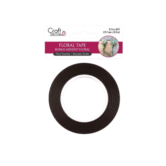 Floral tape on a white background with 'Craft Decor' branding.