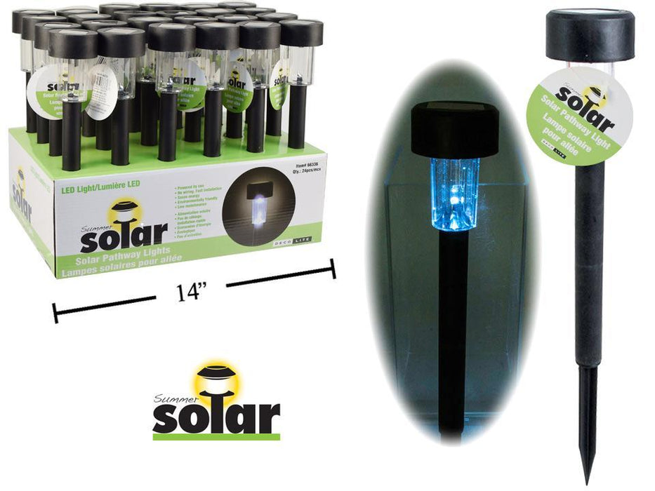 9.5IN LED SOLAR PATHWAY STAKE
