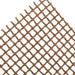 Brown woven wire mesh on a white background