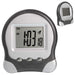 Compact HAUZ digital alarm clock with large LED display, showing time, day of the week, and alarm icon.