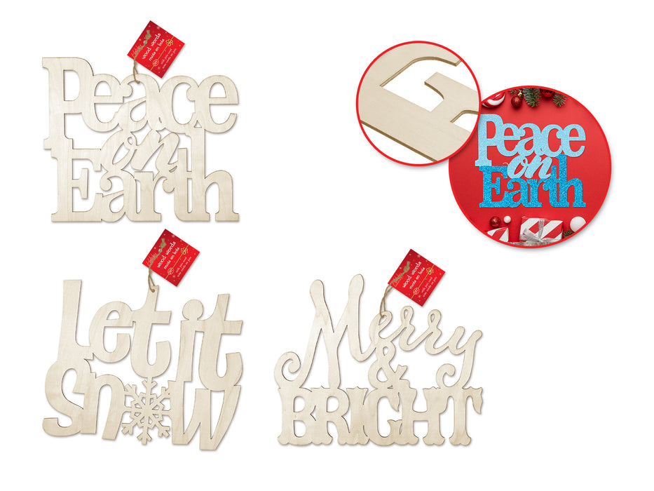 HOLIDAY WOOD: DIY WORD DECOR WITH JUTE CORD