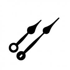 HIGH TORQUE CLOCK HANDS - BLACK SPADE 5-1/2"