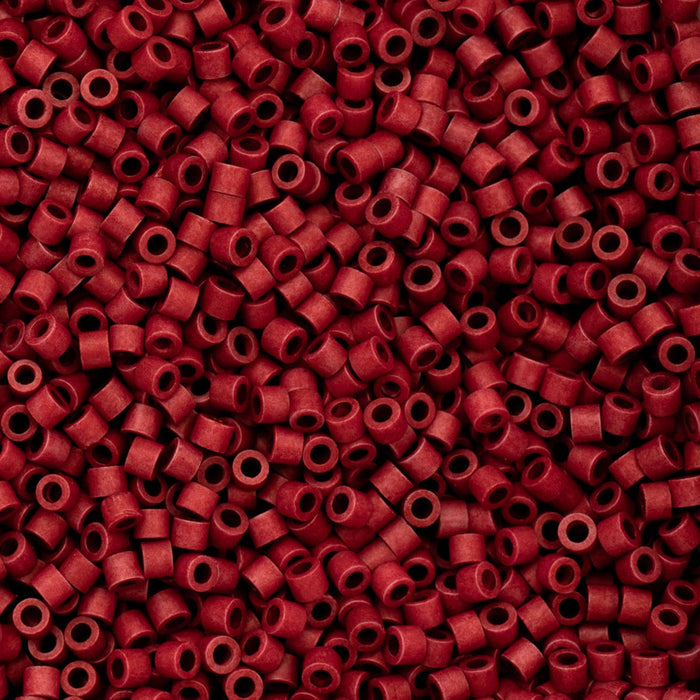Close-up of red plastic beads