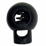 ELAN ROUND CORD STOP - BLACK