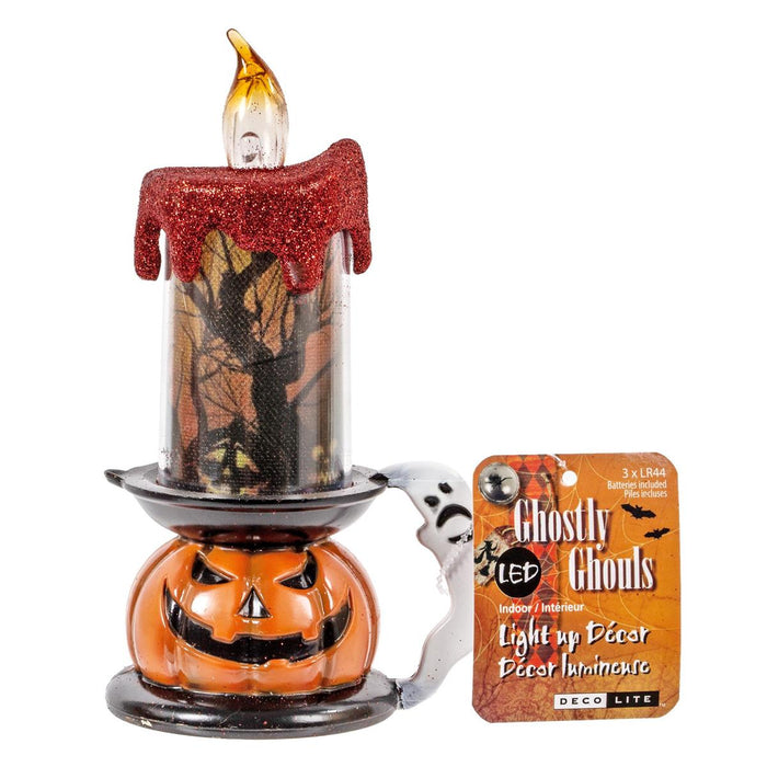 HALLOWEEN LED GLITTER CANDLE