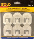 6PC UTILITY ADHESIVE HOOKS
