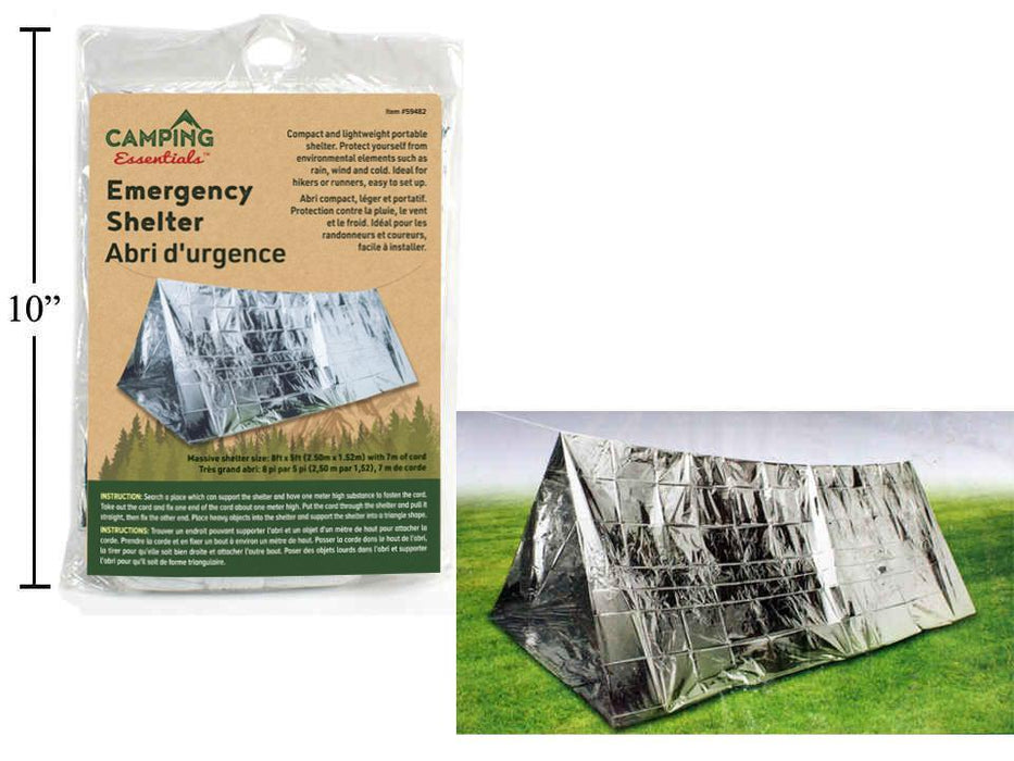 CAMPING EMERGENCY SHELTER - 8' X 5'