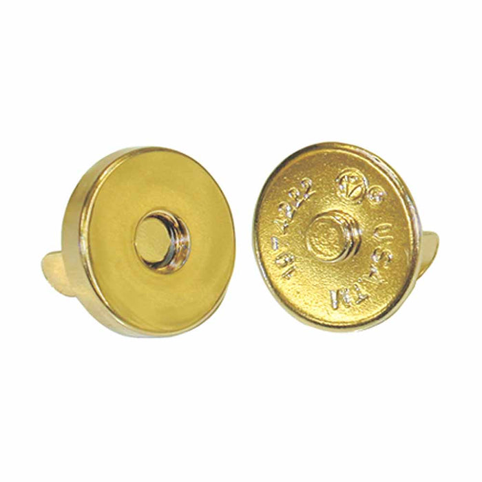 ELAN MAGNETIC NO-SEW CLOSURES - 14MM(1/2IN)  - GOLD