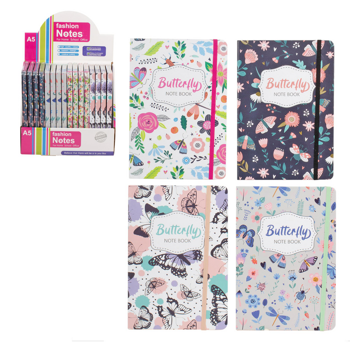 BUTTERFLY HARD COVER NOTEBOOK