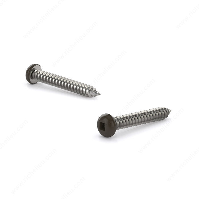 #6 COLORED SCREW PAN HEAD SELF-TAPPING BROWN