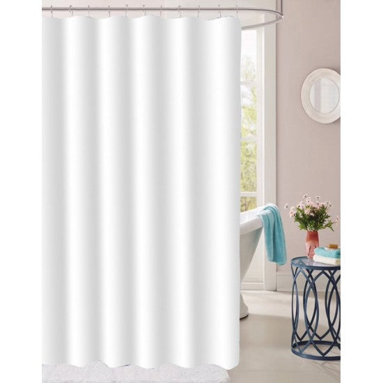 SHOWER CURTAIN W/12HOOKS