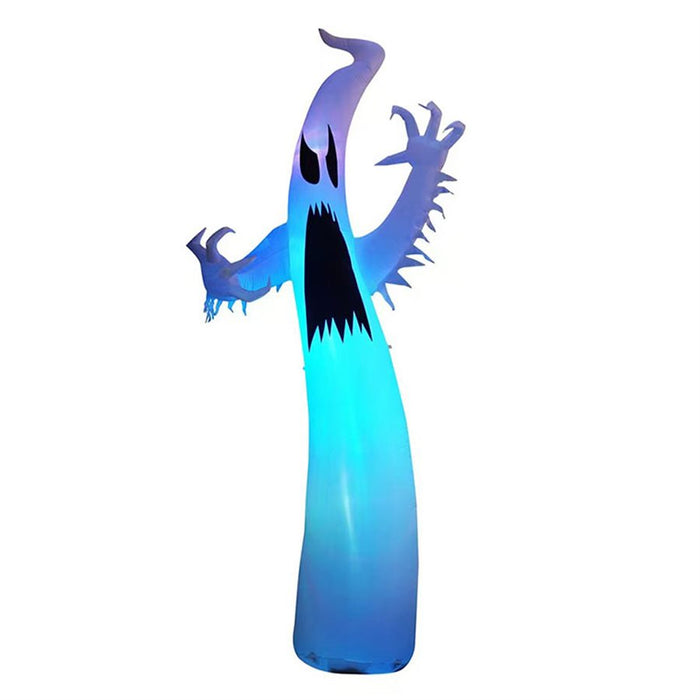 COLOR-CHANGING INFLATABLE LIGHT-UP LED GHOST 3.65M TALL