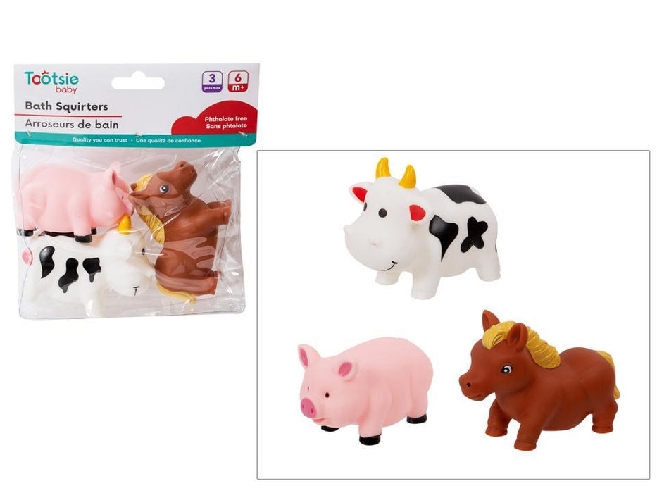 TOOTSIE BABY -  FARM BATH SQUIRTS - 3 PCS