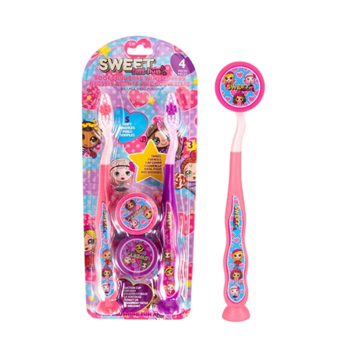 ORAL FUZION KIDS TOOTHBRUSH 4PK SET