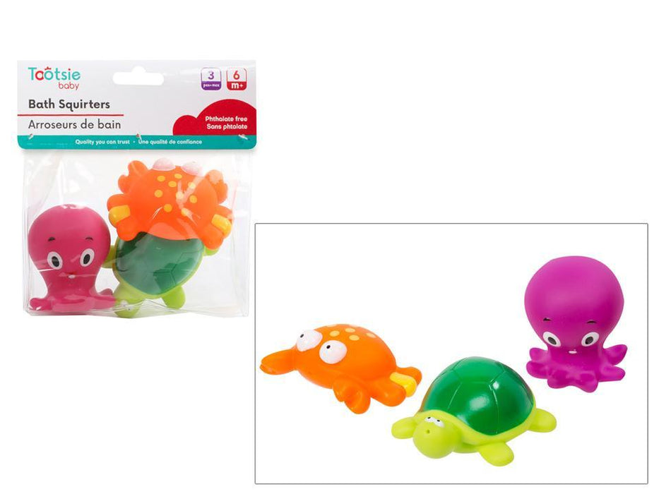 TOOTSIE BABY - SEA BATH SQUIRTS - 3 PCS