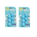 Two packages of deodorizing balls with blue spheres on a white background