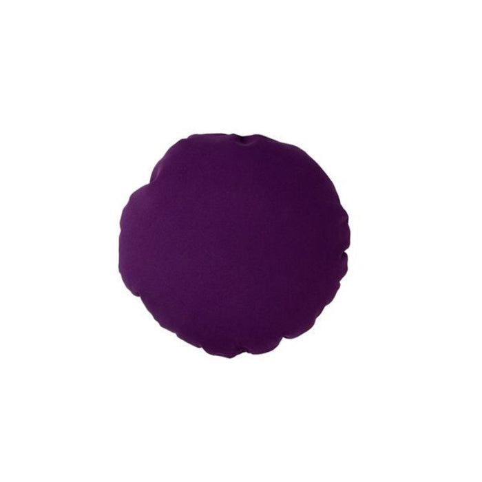 Purple decorative pillow on a white background