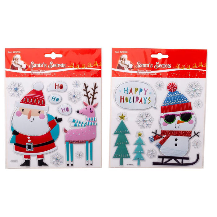 CHRISTMAS EMBOSED FOIL ROOM DECOR