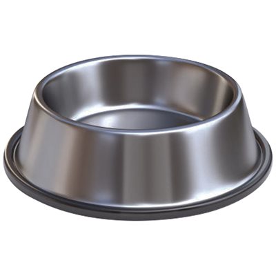 FEEDING DOG BOWL STAINLESS STEEL 64OZ XL