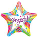Colorful star-shaped balloon with 'Congrats!' text and Anagram logo on a white background