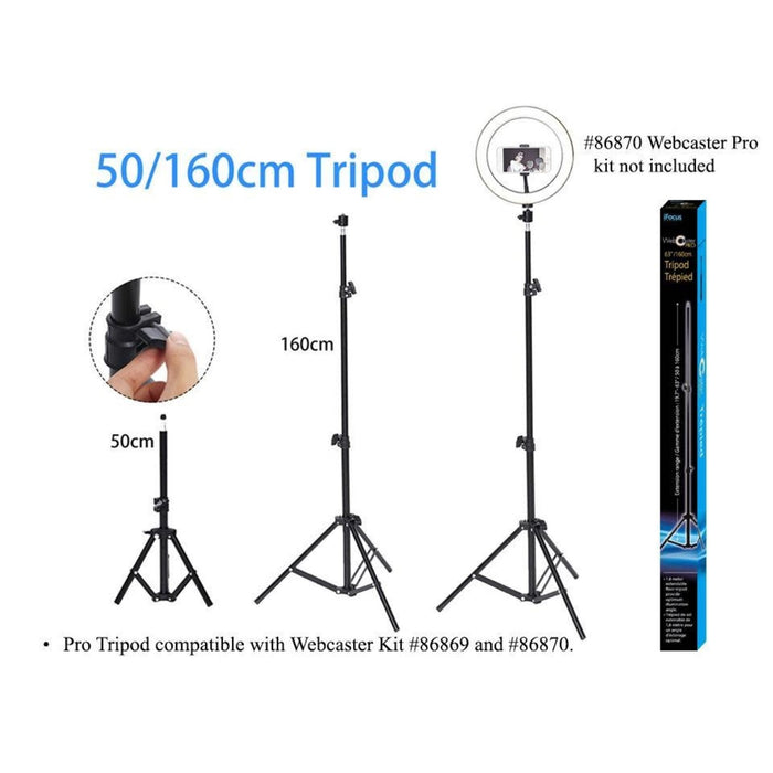 WEBCASTERPRO 160 TRIPOD EXTENDS TO1.6 Meter tripod