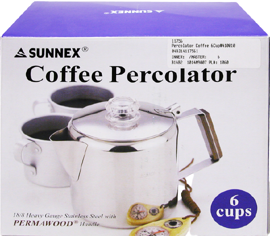 COFFEE PERCOLATOR 6 CUPS