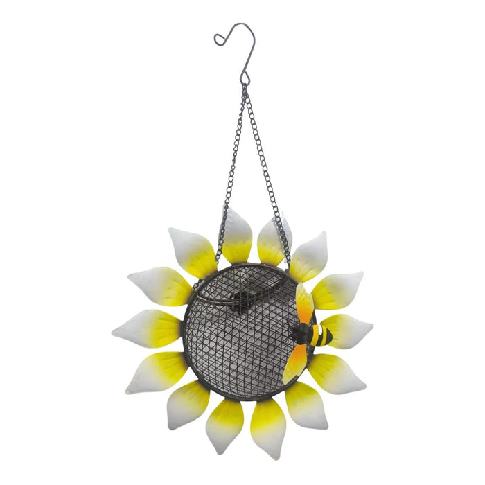SUNFLOWER W/BEE HANGING BIRD FEEDER