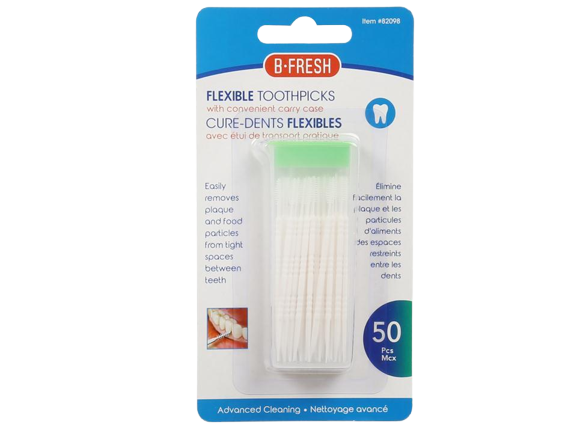 BODICO DENTAL FLEXIBLE TOOTHPICKS WITH CARRY CASE  - 50 PCS