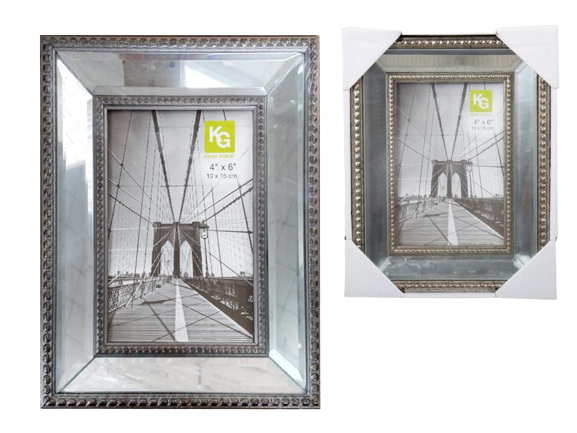 SUTTON MIRRORED FRAME 4'' X 6''