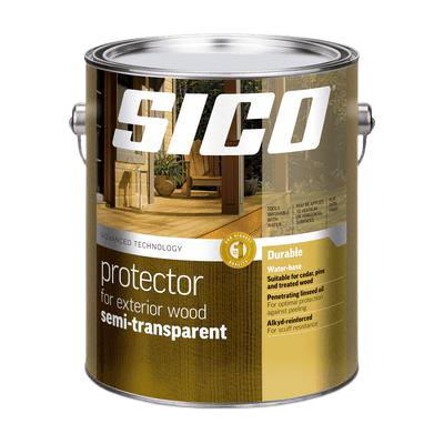 238-407 GALLON TINTABLE BASE PROTECTOR WOOD STAIN EXTERIOR SEMI-TRANSPARENT SICO