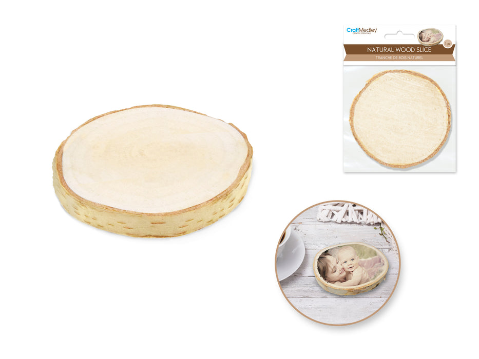 9CM NATURAL BIRCH SLICE